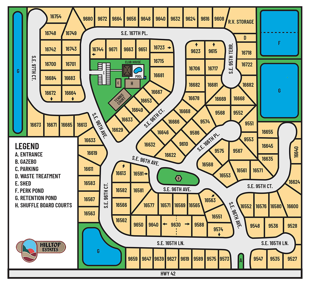 Hilltop Estates Map